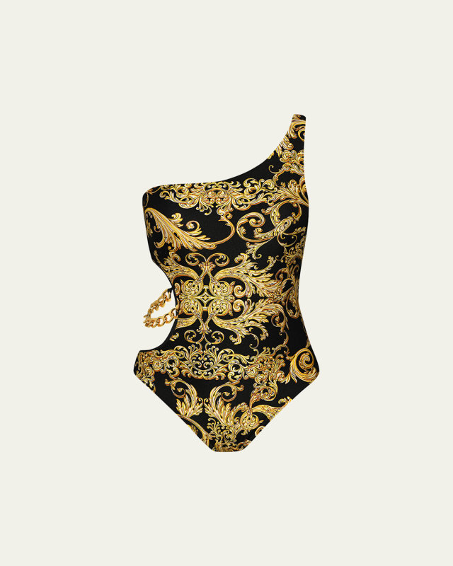 Baroque Ava Asymmetric Cutout One-Piece Swimsuit